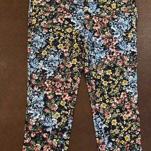 Floral Stretchy (70% cotton) Capris